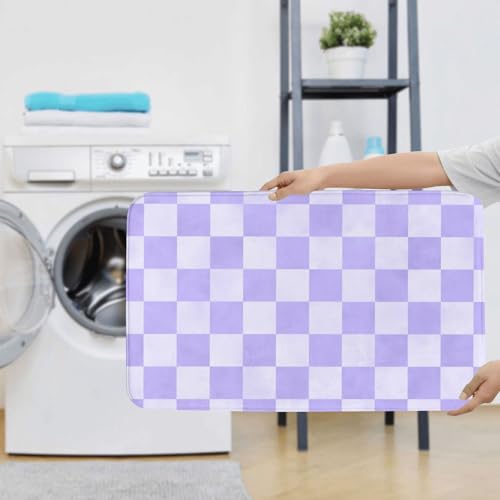 Tapis de contour WC violet lavable pour une routine matinale douce