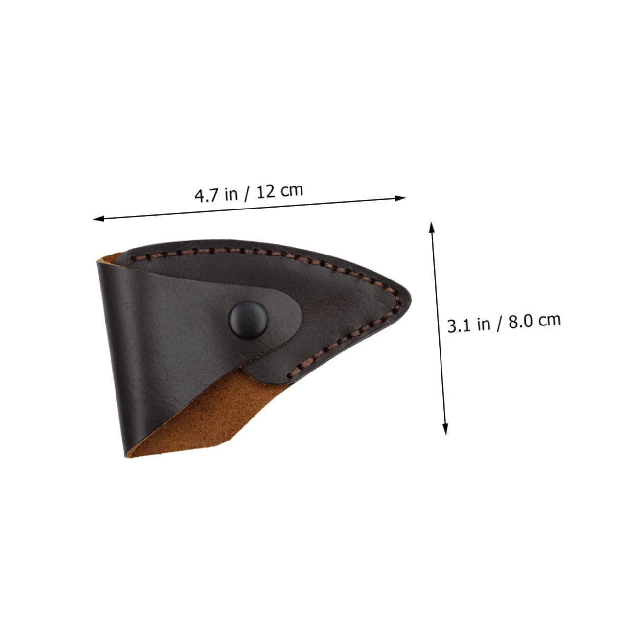 ORFOFE Leather Cover Ax Blade Protector Hatchet Head Case Outdoor Hatchet Cover Portable and Comfortable Handle Sleeve
