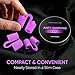 Anti Snoring Devices – Nasal Dilators - Nose Clips for Snore Relief & Better Sleep – Comfortable Silicone Snore Stopper – Anti Snoring Nose Vents – 8 Pack + Travel Case (Purple)