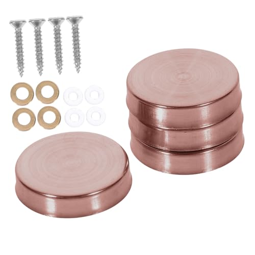 Homoyoyo 20 piezas Tapas decorativas para tornillos de acero inoxidable cubierta para tornillos espejo para fijación de vidrio acabado elegante miniatura 1