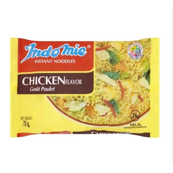 Indomie Noodles 40 Pack from Nigeria Chicken Instant Noodles Multipack 70g X 40 Packaging May Vary Authentic Quick & Easy Meal for Lunch Snack Student Family Bulk