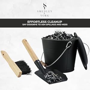 Smedleyyorkminiashbucketwithlidincludesfireplacetoolspailshovelandbroom15galloncharcoalmetalbucketwithlidcoalbucketandashcangalvanizedironashbucketforfireplace Urban Country Home Decor Smedley york mini ash bucket with lid includes fireplace tools pail shovel and broom 15 gallon charcoal metal bucket with lid coal bucket and ash can galvanized iron ash bucket for fireplace urban country home decor