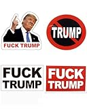 100 PCS Fuck Truomp Stickers Unti Truomp Stickers Anti Truomp Merchandise Funny Decal Uwhenbo Waterproof Easy to Remove, No Residue Leaves, Funny Decal Fdt Sticker