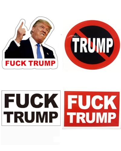 100 PCS Fuck Truomp Stickers Unti Troump Stickers Anti Truomp Merchandise Funny Decal Uwhenbo Waterproof Easy to Remove No Residue Leaves Funny Decal Fdt Sticker