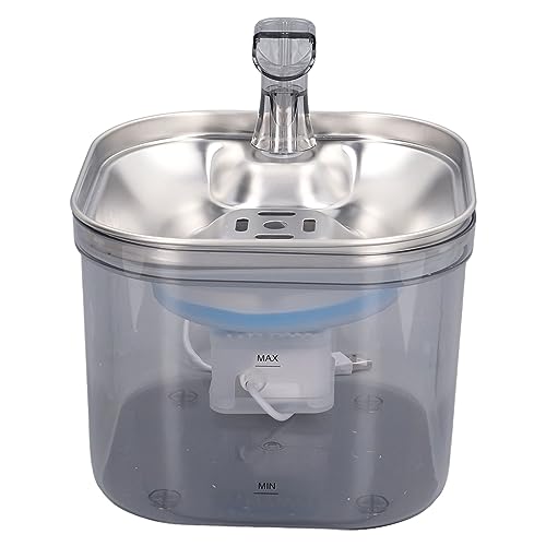 Fuente de agua automática para gatos acero inoxidable miniatura 2