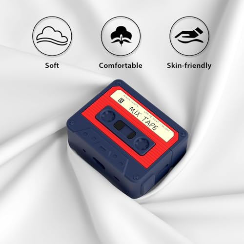 Image of AirPods Pro 2 Case Cover, KOREDA Funny Cassette Tape Design Case for Airpods Pro 2nd Generation /1st Generation (2023 /2022 /2019), Cute Cartoon Fashion Silicone Protective Case for Women Men (Blue)