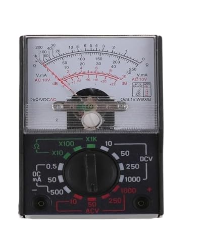 Multimètre analogique portable et voltmètre AC/DC 1000V avec ampèremètre