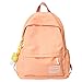 Version coréenne Junior High School Student Cartable Solide Couleur Petit Frais Mignon Simple Sac À Dos,Orange