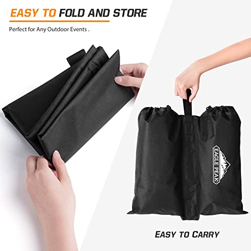 Image of EAGLE PEAK Weight Bags for Pop up Canopy Outdoor Shelter, Gazebo Instant Shade Leg Canopy Weights, Sand Bags, Pack of 4