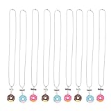Donut Food Jewelry: hecho de material de alta calidad, muy duradero para usar durante mucho tiempo.