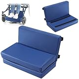 BALAPET Adjustable Wheelchair Leg Rest, High Density Foam Wheelchair Foot Support, Extender Calf Elevated Pad for Wheelchair, Soft and Comfortable Leg Cushion Protector for Home Hospital(Blue)