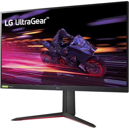 Image of LG 32GP750-B 32 Inch QHD (2560 x 1440) IPS Ultragear Gaming Monitor with 1ms (GtG) and 165Hz Refresh Rate, NVIDIA G-SYNC Compatible with AMD FreeSync Premium, Tilt /Height /Pivot Adjustable - Black