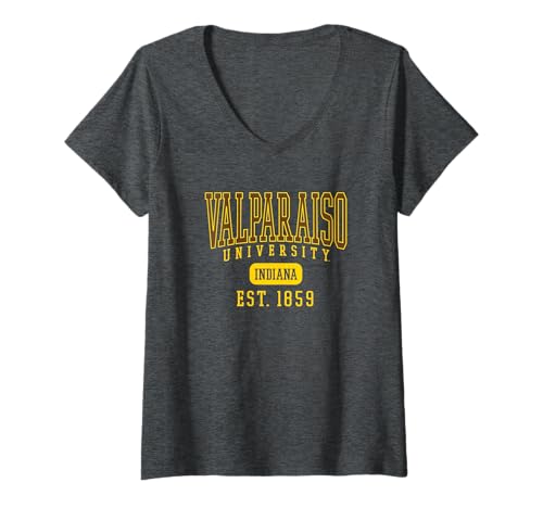 Womens Valparaiso University Valpo Crusaders Est. Date V-Neck T-Shirt