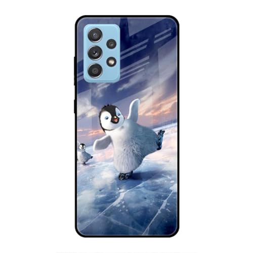 Image of SmashItUp Penguin | Animal Designer Printed TPU Metal Case Mobile Back Cover for Samsung A53 5G