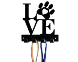 Newnan Metal Works Love Dog Paw Leash Holder - Wall Mount
