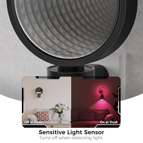 Image of Briignite Night Lights Plug into Wall 3D Infinity Mirror Tunnel Light | Game Room Decor, Dusk to Dawn Sensor, RGB Ambient Night Light for Kids Bedroom Living Room Gaming Room, Gift