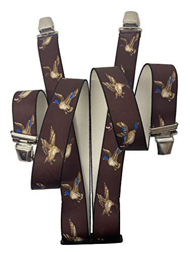 Bretelles de pantalon Jäger ST-008 design chasseur motif canard 35 mm