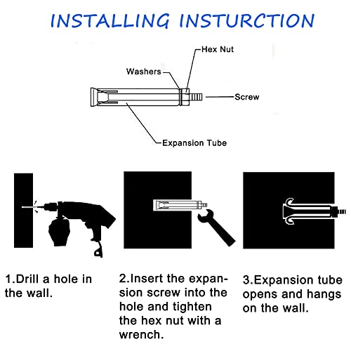 8 Pezzi Vite di Espansione, Bulloni di Espansione