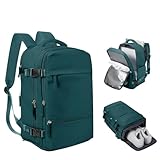 Gyios Mochila 40x20x25 De Cabina Ryanair Bolsa Equipaje Mano Impermeable Viaje para Hombres-Azul Pavo