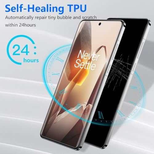 Image of Uyiton 2 Pack Screen Protector for OnePlus 13 (6.82-inch Curved Display) | HD Clear Flexible Film | Bubble-Free Easy Installation | Scratch Resistant | Case Friendly
