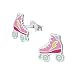 925 Sterling Silver Pink Enamel Roller Skate Stud Earrings for Girls (Nickel Free) 33571