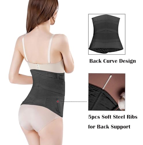 Gepoetry Postpartum Girdle C-Section Recovery Belt Back Support Belly Wrap Belly Band Shapewear