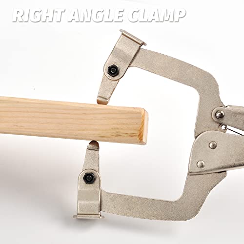 Monster & Master 2-Piece 12-Inch C-Clamp Locking Pliers With Swivel Pads, Welding Clamps, Vise Grip, C Clamps Heavy Duty, Pocket Hole Clamp, Adjustable C Pliers For Woodworking, Welding And More #TOP3