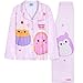 Get Trend Squishmallows 2 Pc Pajama Sets for Girls, Teens with Top, PJ Pants, Cozy Sleepwear, Soft Nightwear, Kids PJs, Lounge Set, Gifts for Girls (9-10 Years, Multi Squishmallows)