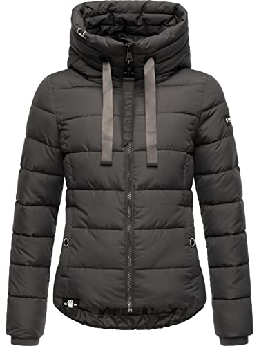 Navahoo Damen mitteldick gefütterte Winter Steppjacke Amayaa Anthracite Gr. S Cover