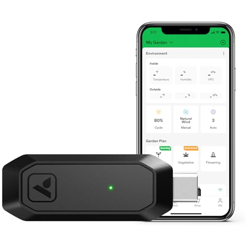 VIVOSUN GrowHub Controller E25, Supports Smart Grow System Devices, Easy to Install & Use, WiFi App Controllable, Expansion Port for E42/E42A, for Grow Tent Cooling Ventilation Lighting