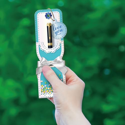 GLOBLELAND Nail File Holder Cutting Dies for DIY Scrapbooking Pen Holder Metal Die Cuts Butterfly Bow Cut Dies Stencils for Card Making Border Embossing Photo Album Craft Decor