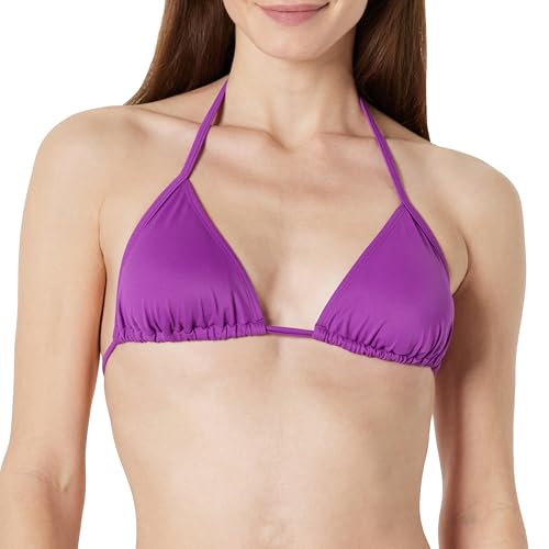 Amazon Essentials Parte de Arriba de Bikini de Triángulo Mujer, Violeta, 48