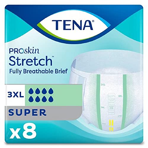 Tena Stretch Bariatric Brief, 3XL 64 to 95 Waist Size