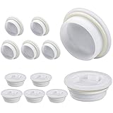 12 Pack 2' Bung Cap, STRAWBLEAG 6 Pcs Fine Thread and 6 Pcs Coarse Thread Poly Buttress Drum Bung...