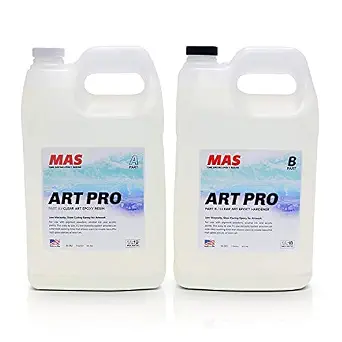 MAS Epoxies Art Pro UV Resistant Clear Epoxy Resin Kit, 2-Gallon
