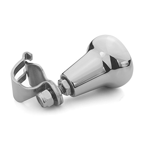 Salty Reef - Steering Wheel Suicide Knob - Universal AISI 316 Marine Grade Stainless Steel, Fits Steering wheels up to 3/4" (All 3 models), NOT ANY SIZE LARGER. (Large)