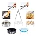 9-Piece Instant Pot Accessories for 5 6 8 Qt, LinkingHome Pressure Cooker Accessories with Steamer Basket, Non-stick Springform Pan, Silicone Egg Bites Molds, Stackable Egg Steamer Rack, Egg Beater
