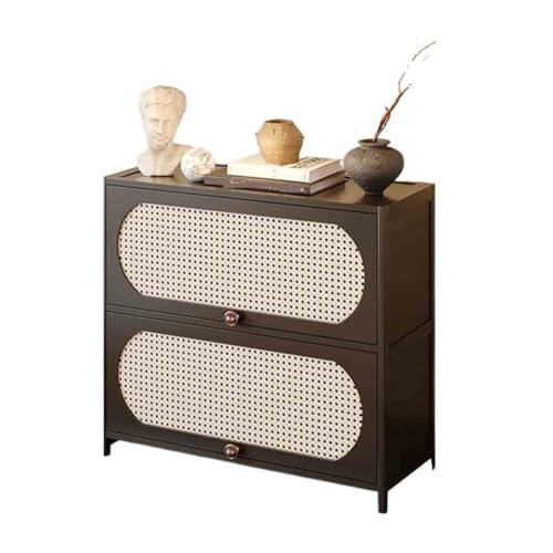 Kx9Lb8d aparador Estantería esquinera de Doble Nivel, Mueble almacenaje pie for salón con cajones 80 cm Patillas