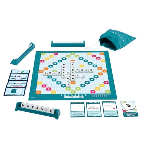 Scrabble versión polaca HXM53 de Mattel Games juego 2 en 1 contra el aburrimiento 2