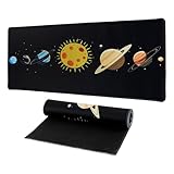 GmeDhc Sottomano per Bambini 30 * 80cm, Tappeto Scrivania, Tappetino per Mouse da Gioco Grande, Sottomano da Scrivania del Pianeta Spaziale
