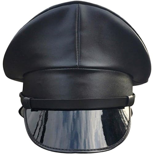 Lipfer Hut Deutsch Stil Offizier Hut Kostüm Requisiten Leder Army Hut Guard Hut Für Nachtclub Performance Halloween Unisex