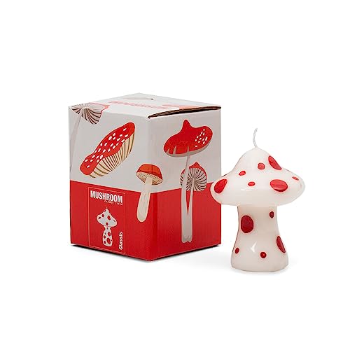 Bougie champignon Helio ferretti petite bougie cadeau design rouge
