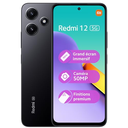 XIAOMI Redmi 12 5G 256GB - Svart Smartphone med Hög Prestanda