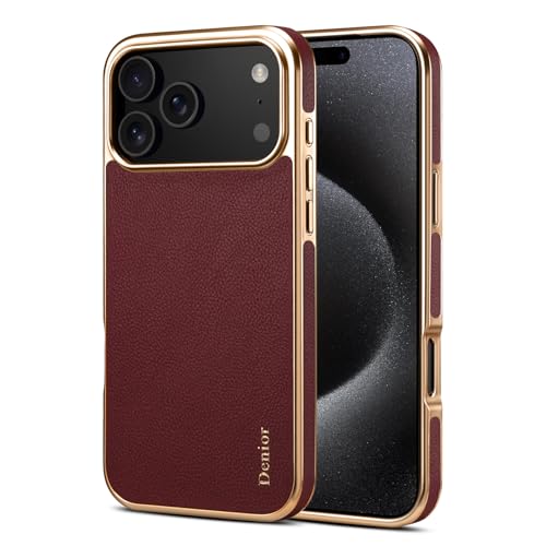 Coque iPhone 17 Pro Max antichoc mince avec cadre doré de protection renforcée
