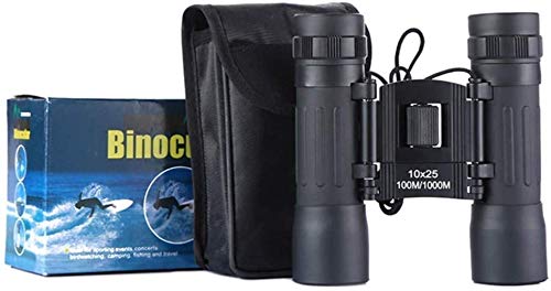 Binoculares 10x25 Telescope portátil negro miniatura 6