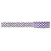 Wrapables Colorful Patterns Washi Masking Tape, Purple Chevron