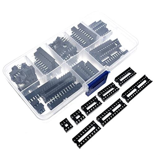 Kit de zócalos DIP IC con adaptador de tipo soldadura de 6 a 40 pines (Lote DIPKIT)
