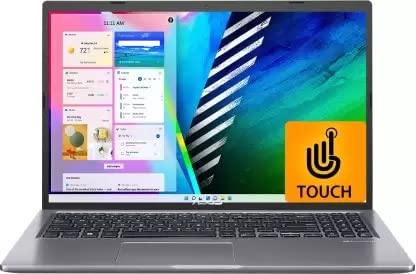 Image of ASUS Vivobook 15 Touch Core i5 11th Gen - (8 GB /512 GB SSD /Windows 11 Home) X515EA-EZ501WS Thin and Light Laptop (15.6 inch, Slate Grey, 1.80 kg, with MS Office