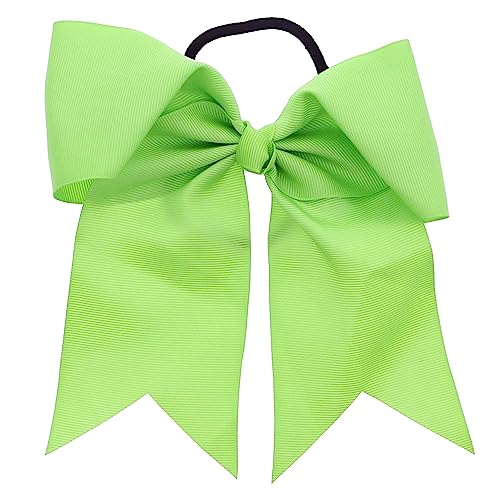 Lime Jumbo Bow Pony with Tails