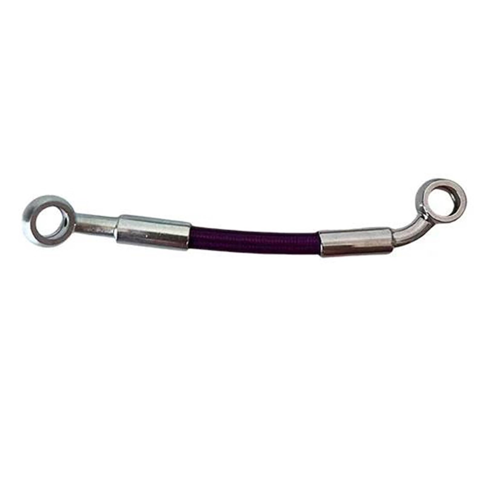 Motorcycle Brake Hose 28°-45° Motorcycle AN3 Braided Cable Brake Hose Fittings Hydraulic Clutch Oil Pipe 10mm Banjo Accessories(50cm)